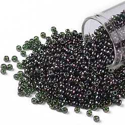 (326) Gold Luster Orion TOHO Round Seed Beads, Japanese Seed Beads, (326) Gold Luster Orion, 8/0, 3mm, Hole: 1mm, about 222pcs/bottle, 10g/bottle