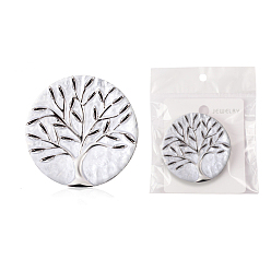 Tree of Life Металлическая магнитная игольчатая булавка, магнитный держатель ловушки, Эмаль стиле, древо жизни, 50 мм