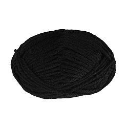 Черный Пряжа из акрилового волокна, для вязания спицами и крючком, чёрные, 2 мм, около 25г/моток