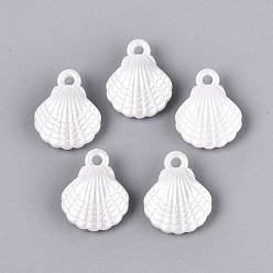 Кремово-белый Абс пластмассовые жемчужные подвески, формы раковины, кремово-белые, 23x18x7.5~8 мм, отверстие : 2 мм, Около 442 шт / 500 г