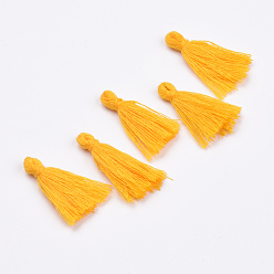 Золотистый Украшения из кисточек из поликоттона ручной работы, кулон украшения, золотые, 29~35 мм