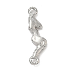 Нержавеющая Сталь Цвет 304 подвески для соединителей из нержавеющей стали, филиал, не тускнеет, цвет нержавеющей стали, 27x9x3 мм, Отверстие : 1.8 мм & 2 мм