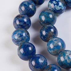 Lapis Lazuli Natural Lapis Lazuli Beads Strands, Round, 10mm, Hole: 1mm, about 39pcs/strand, 15.5 inch