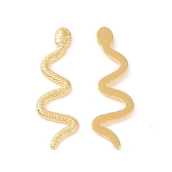 Golden Ion Plating(IP) 304 Stainless Steel Cabochons, Snake, Golden, 31x10x2mm