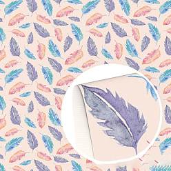 Античный Белый Ткань из искусственной кожи с перьями, для аксессуаров для одежды, старинный белый, 33x20 см