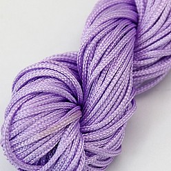 Mixed Color Nylon Thread, Nylon Jewelry Cord for Custom Woven Bracelets Making, Mixed Color, 1mm, about 26.24 yards(24m)/bundle, 10bundles/bag, about 262.46 yards(240m)/bag