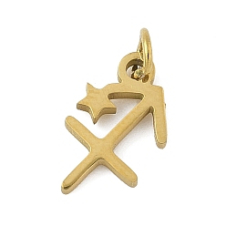 Ferris Wheel 316 l хирургические подвески из нержавеющей стали, чары созвездий, с целью перехода в кольце, золотые, колесо обозрения, 11.5x8x1.5 мм, отверстие : 2.5 мм