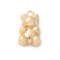 Настоящее золото 14K Латунные подвески, нести прелести, реальный 14 k позолоченный, 16x10x5 мм, отверстие : 1.8 мм