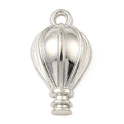 Platinum Tibetan Style Alloy Pendant Settings for Enamel, Hot Air Balloon, Nickel, Platinum, 20.5x11x5.5mm, Hole: 2mm, about 640pcs/1000g