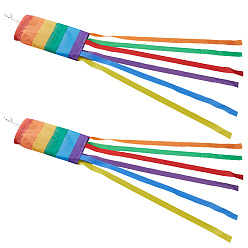 Разноцветный Флаг-ветроуказатель в честь Дня независимости, для наружных баннерных украшений, красочный, 1140x165 мм