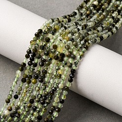 Пренит Природные пренит нитей бисера, граненые, круглые, 2 мм, отверстие : 0.5 мм, около 226 шт / нитка, 15.55'' (39.5 см)