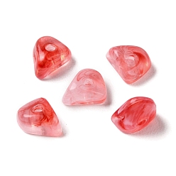 Red Acrylic Beads, Imitation Gemstone, Chip, Red, 8x6x4mm, Hole: 1.4mm
