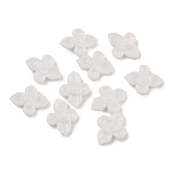 Beige (Defective Closeout Sale: Yellowing) Resin Cabochons, Nail Art Decoration Accessories, Flower, Beige, 7x9x2mm