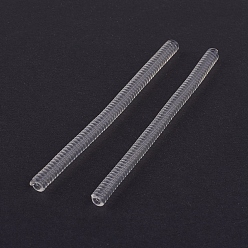 Clear Plastic Spring Coil, Invisible Ring Size Adjuster, Round, Clear, 100x5mm