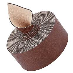 Сиена Шнур из искусственной кожи, для одежды, плоский, цвет охры, 25x1.2 мм, около 2.19 ярдов (2 м) / рулон