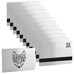 Silver ABS Plastic Boards, Rectangle, for Advertising Billboard Carving Materials, Silver, 303x204x1.3mm