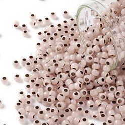 (741) Copper Lined Alabaster TOHO Round Seed Beads, Japanese Seed Beads, (741) Copper Lined Alabaster, 8/0, 3mm, Hole: 1mm, about 10000pcs/pound