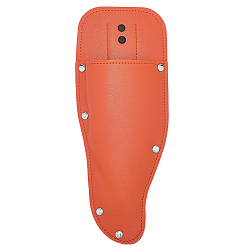 Темно-Оранжевый Защитный чехол для ножниц из искусственной кожи, ножницы сумка безопасность инструменты для обрезки аксессуары, темно-оранжевый, 248x48x11.5 мм