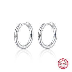 Ring Серьги-кольца из платины с родиевым покрытием, устойчивые к потускнению 925 из стерлингового серебра, кольцо, 19x15 мм