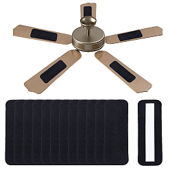 Rectangle 12шт. хлопковый фильтр с активированным углем для потолочного вентилятора, с клейкой спинкой, прямоугольные, 250x90x8.5~10 мм