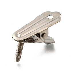 Платина Железные зажимы из крокодиловой кожи, платина, 29.5x11x23 мм, отверстие : 2.8 мм