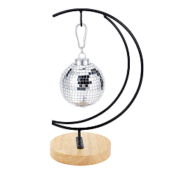 Черный Железные с деревянными витринами, чёрные, 11.5x17x27.5 см