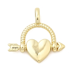Золотой Подвески из сплава , сердце прелести, стойки покрытие, золотые, 19x19x5 мм, отверстие : 4x2 мм