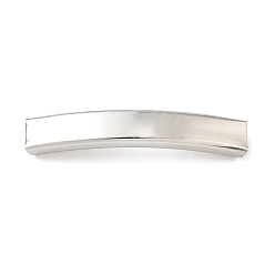 Couleur Acier Inoxydable 304 charmes de glissière en acier inoxydable / perles coulissantes, pour la fabrication de bracelets en cuir, rectangle, couleur inox, 41.5x7.5x4.5mm, Trou: 6.5x3mm