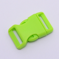 Vert Pom libération de côté boucles en plastique, fermoirs de bracelet de survie, lime, 45.5x28x10mm, Trou: 20.5x3mm