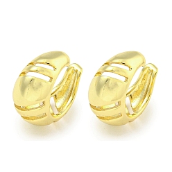 Настоящее золото 18K Латунь манжеты серьги, для женщин, реальный 18 k позолоченный, 14.5x9 мм