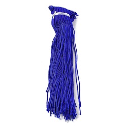 Средно-синий Нейлоновые плетеные петли для катушек с тяговыми кольцами, светло-синий, 1 мм и 2 мм в диаметре, 157~163 мм длиной