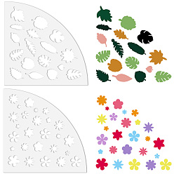 Цветок Акриловые трафареты для тай-дай многоразовые шаблоны для художественной росписи, веерообразный, цветок, 20x20 см