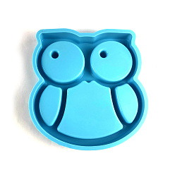 Сова Силиконовые формы для подставки под пищевые продукты, формы для литья смолы, сова, 157x152x22 мм