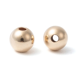 Real 14K Gold Filled Шарики из желтого золота, 1/20 14 к золоту, без кадмия, без никеля и без свинца, круглые, 4 мм, отверстие : 1.4~1.5 мм