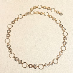 Золотой Сплав кольцо звено цепи талия живот цепи для женщин, золотые, 1120 мм