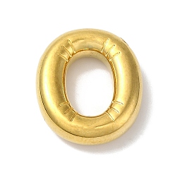 Letter O Ионное покрытие (ip) 304 подвески из нержавеющей стали, буквенное очарование, Письмо O, 19x16.5x5 мм, отверстие : 3x2 мм