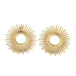 Золотой 304 серьги-гвоздики из нержавеющей стали для женщин, золотые, 36 мм