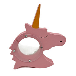 Единорог Форма животного дерево детский мультфильм копилка, банк монет, единорог, 220x195 мм