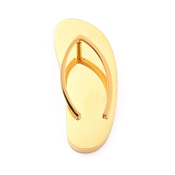 Golden PVD-Vakuumbeschichtung 304 Anhänger aus Edelstahl, Flip-Flops, golden, 23x9.5x6.5 mm, Bohrung: 3 mm