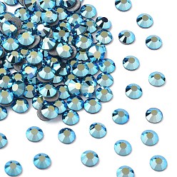 60310 200 Capri Blue AB Камни preciosa® crystal hotfix с плоской основой, чешский хрусталь, круглый(438 11 612 шатон роза вива 12 ®), 60310 200 капри синий ab, ss 8 (2.3~2.5 мм)