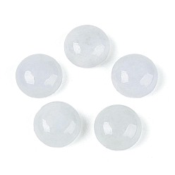 Аква Натуральный бирманский жадеит/бирманские кабошоны из жадеита, полукруглый, вода, 8x4 мм