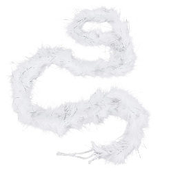 Белый Полоски перьев индейки, белые, 1900~1910 мм