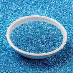 (RR537) Ceylan Bleu Perles rocailles miyuki rondes, perles de rocaille japonais, (rr 537) ceylon bleu, 15/0, 1.5mm, trou: 0.7 mm, environ 250000 pièces / livre