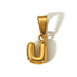 Letter V Амулеты из нержавеющей стали, золотые, буквенное очарование с инициалами, Буква V, 10x6 мм