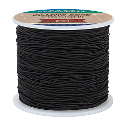 Черный Прочный эластичный шнур, чёрные, 0.8 мм, 150 м / рулон