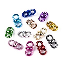 (52) Непрозрачная лаванда Подвески-звенья/соединители из непрозрачного акрила с УФ-покрытием, бантом, разноцветные, 16x8x6 мм, отверстие : 3.8 мм