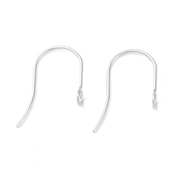 Нержавеющая Сталь Цвет Устойчивые к потускнению 316 крючки для сережек из хирургической нержавеющей стали, провод уха, с петлями, цвет нержавеющей стали, 18x15 мм, отверстие : 2 мм, 21 датчик, штифты : 0.7 мм