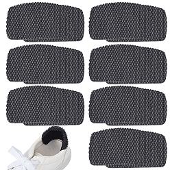 Black 10 Pairs Polyester Self-Adhesive Shoe Hole Repair Patch, Rectangle, Black, 60x100x3mm