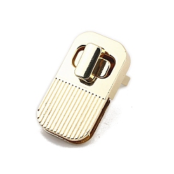 Light Gold Замки для кошельков из сплава с 3шт. винтами и 1шт. прокладкой из ПК, принадлежности для изготовления женских сумок, прямоугольные, золотой свет, 3.9x2.1 см