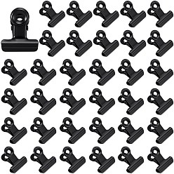 Черный Цвет Металла 35шт. железная скрепка, держатель билета, Офисные и школьные принадлежности, металлический черный , 22 мм